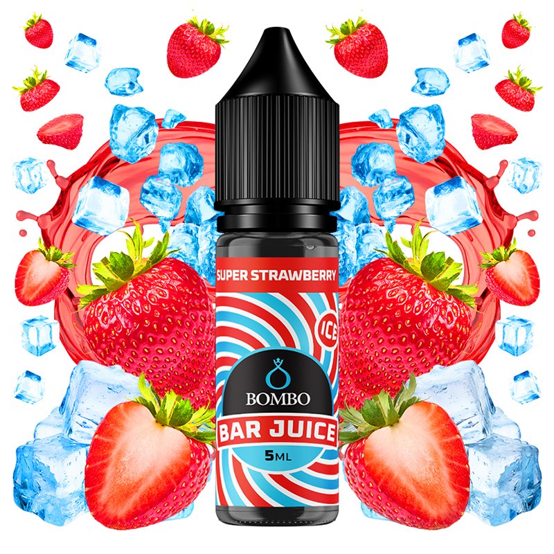 Bombo Bar Juice - Super Strawberry Ice (Longfill) - Imagen 3